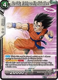Son Goku, Training a King Kai's Planet - Three Glorious Fighters - Dragon Ball Super: Masters card
