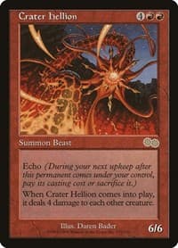 Crater Hellion - Urza's Saga - Magic: The Gathering card