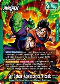 Son Gohan : Youth/Piccolo // Son Gohan : Adolescence/Piccolo - Cross Force - Dragon Ball Super: Fusion World card