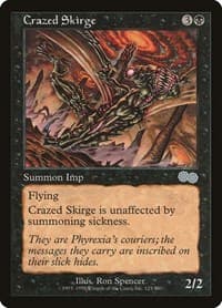 Crazed Skirge - Urza's Saga - Magic: The Gathering card