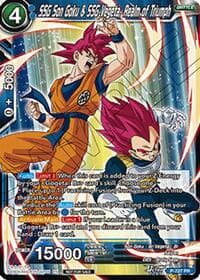 SSG Son Goku & SSG Vegeta, Realm of Triumph (Ultra-Bout Series Tournament Pack Vol.2) - Tournament Promotion Cards - Dragon Ball Super: Masters card
