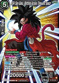 SS4 Son Goku, Battling Across Time and Space (Ultra-Bout Series Tournament Pack Vol.2) - Tournament Promotion Cards - Dragon Ball Super: Masters card