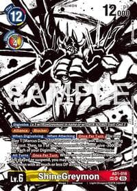 ShineGreymon - AD1-016 (SP) - Advanced Booster Digimon Generation - Digimon Card Game card