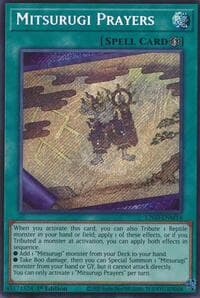 Mitsurugi Prayers (Secret Rare) - Legendary Modern Decks 2026 - YuGiOh card