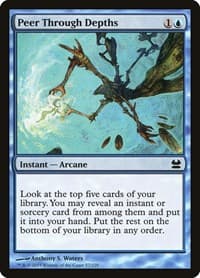 Peer Through Depths - Modern Masters - Magic: The Gathering card
