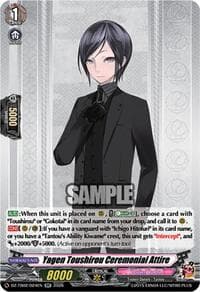 Yagen Toushirou Ceremonial Attire - DZ-TB02: Touken Ranbu Online - Cardfight Vanguard card