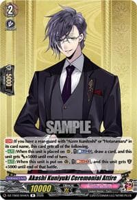 Akashi Kuniyuki Ceremonial Attire - DZ-TB02: Touken Ranbu Online - Cardfight Vanguard card