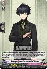 Kotegirigou Ceremonial Attire - DZ-TB02: Touken Ranbu Online - Cardfight Vanguard card