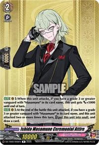 Ishida Masamune Ceremonial Attire - DZ-TB02: Touken Ranbu Online - Cardfight Vanguard card