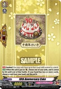 10th Anniversary Cake - DZ-TB02: Touken Ranbu Online - Cardfight Vanguard card