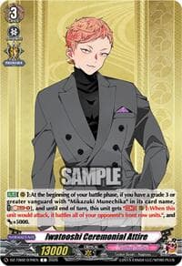 Iwatooshi Ceremonial Attire - DZ-TB02: Touken Ranbu Online - Cardfight Vanguard card