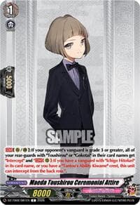 Maeda Toushirou Ceremonial Attire - DZ-TB02: Touken Ranbu Online - Cardfight Vanguard card