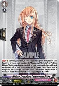 Midare Toushirou Ceremonial Attire - DZ-TB02: Touken Ranbu Online - Cardfight Vanguard card