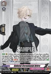 Gokotai Ceremonial Attire - DZ-TB02: Touken Ranbu Online - Cardfight Vanguard card