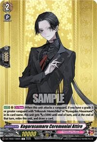 Kogarasumaru Ceremonial Attire - DZ-TB02: Touken Ranbu Online - Cardfight Vanguard card