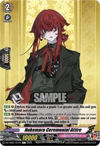 Nukemaru Ceremonial Attire - DZ-TB02: Touken Ranbu Online - Cardfight Vanguard card