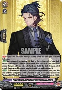 Fukushima Mitsutada Ceremonial Attire - DZ-TB02: Touken Ranbu Online - Cardfight Vanguard card