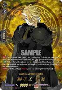 Shishiou Ceremonial Attire (TRR) - DZ-TB02: Touken Ranbu Online - Cardfight Vanguard card