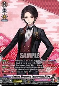 Kashuu Kiyomitsu Ceremonial Attire (SP) - DZ-TB02: Touken Ranbu Online - Cardfight Vanguard card