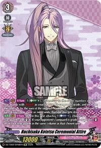 Hachisuka Kotetsu Ceremonial Attire (SP) - DZ-TB02: Touken Ranbu Online - Cardfight Vanguard card