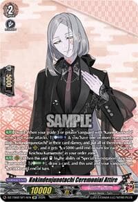 Kokindenjunotachi Ceremonial Attire (SP) - DZ-TB02: Touken Ranbu Online - Cardfight Vanguard card