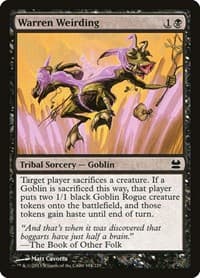 Warren Weirding - Modern Masters - Magic: The Gathering card