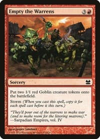 Empty the Warrens - Modern Masters - Magic: The Gathering card