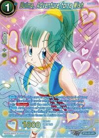 Bulma, Adventure for a Wish (SPR) - Three Glorious Fighters - Dragon Ball Super: Masters card