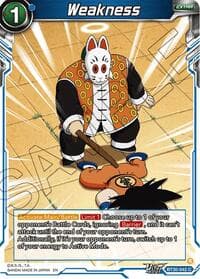 Weakness - Three Glorious Fighters - Dragon Ball Super: Masters card