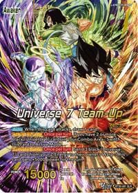 Son Goku, Android 17, & Frieza // Universe 7 Team-Up (SLR) - Three Glorious Fighters - Dragon Ball Super: Masters card