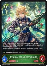 Cynthia, the Queen's Blade - SDD01: Showdown Deck: Forestcraft - Shadowverse: Evolve card