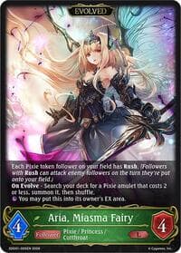 Aria, Miasma Fairy (Evolved) - SDD01: Showdown Deck: Forestcraft - Shadowverse: Evolve card