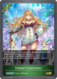 Titania's Sanctuary - SDD01: Showdown Deck: Forestcraft - Shadowverse: Evolve card