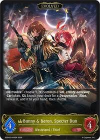 Bunny & Baron, Specter Duo (Evolved) - SDD02: Showdown Deck: Swordcraft - Shadowverse: Evolve card