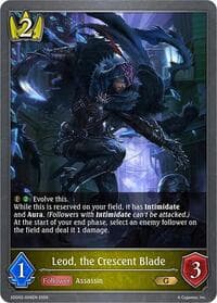 Leod, the Crescent Blade - SDD02: Showdown Deck: Swordcraft - Shadowverse: Evolve card