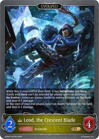 Leod, the Crescent Blade (Evolved) - SDD02: Showdown Deck: Swordcraft - Shadowverse: Evolve card