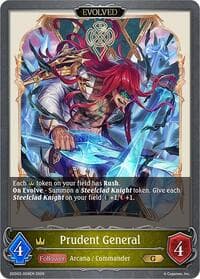 Prudent General (Evolved) - SDD02: Showdown Deck: Swordcraft - Shadowverse: Evolve card