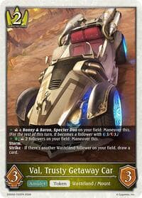 Val, Trusty Getaway Car - SDD02: Showdown Deck: Swordcraft - Shadowverse: Evolve card