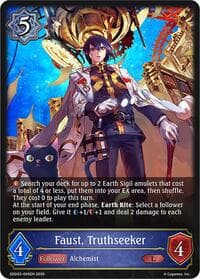Faust, Truthseeker - SDD03: Showdown Deck: Runecraft - Shadowverse: Evolve card