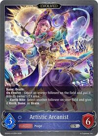 Artistic Arcanist (Evolved) - SDD03: Showdown Deck: Runecraft - Shadowverse: Evolve card