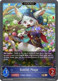 Rabbit Mage (Evolved) - SDD03: Showdown Deck: Runecraft - Shadowverse: Evolve card