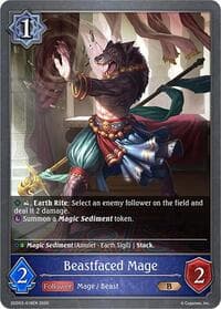 Beastfaced Mage - SDD03: Showdown Deck: Runecraft - Shadowverse: Evolve card