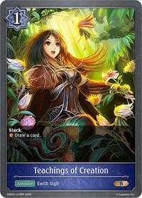 Teachings of Creation - SDD03: Showdown Deck: Runecraft - Shadowverse: Evolve card