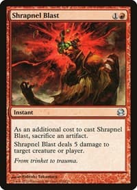 Shrapnel Blast - Modern Masters - Magic: The Gathering card