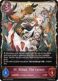 VI. Milteo, The Lovers - SDD05: Showdown Deck: Abysscraft - Shadowverse: Evolve card