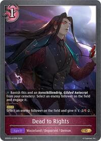 Dead to Rights - SDD05: Showdown Deck: Abysscraft - Shadowverse: Evolve card