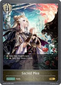 Sacred Plea - SDD06: Showdown Deck: Havencraft - Shadowverse: Evolve card