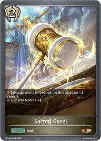 Sacred Gavel - SDD06: Showdown Deck: Havencraft - Shadowverse: Evolve card