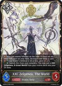 XXI. Zelgenea, The World - SDD06: Showdown Deck: Havencraft - Shadowverse: Evolve card