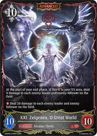 XXI. Zelgenea, O Great World - SDD06: Showdown Deck: Havencraft - Shadowverse: Evolve card